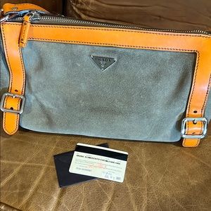 Prada Gray and Orange bag